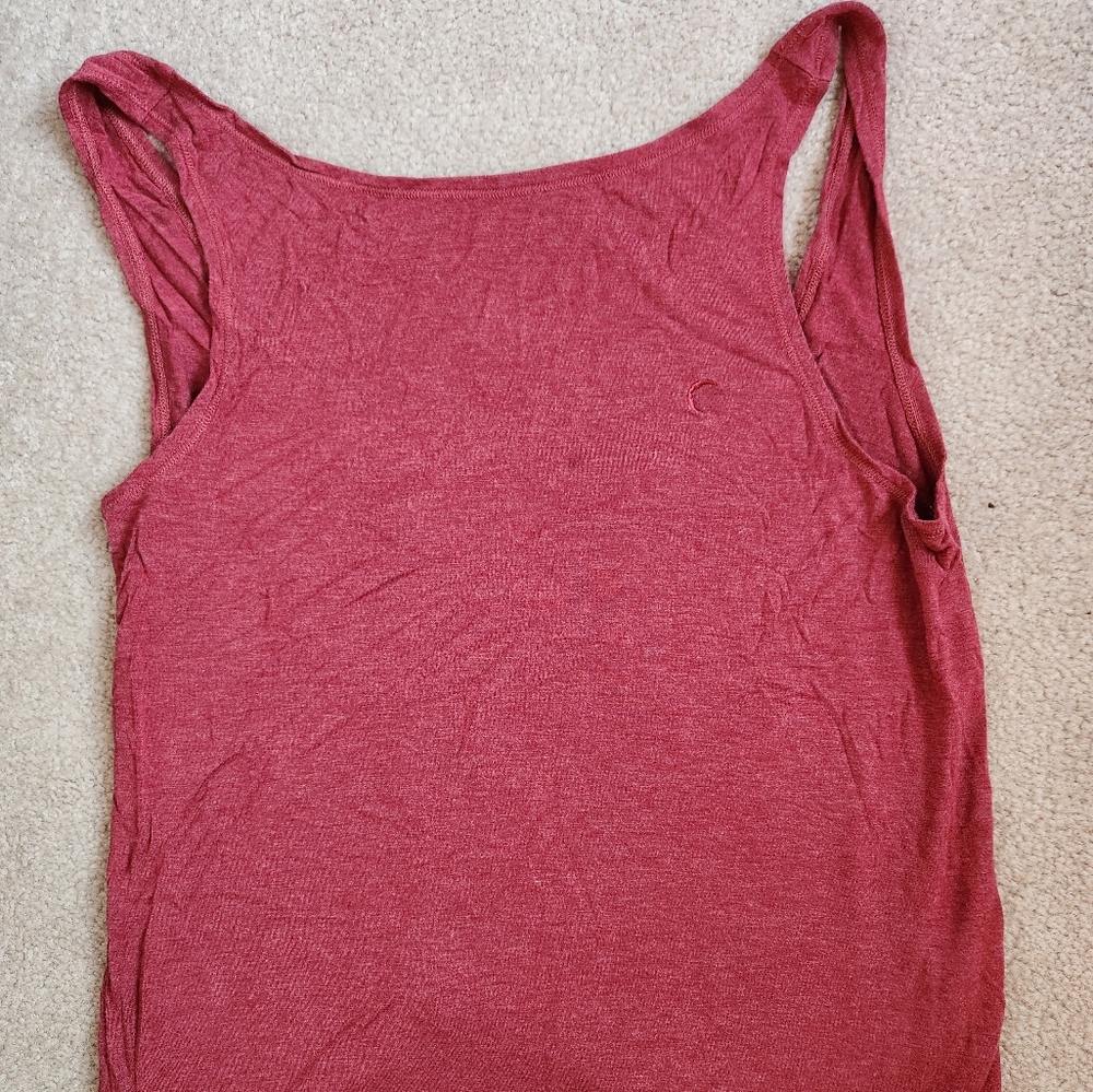 Zyia red twist back tank, size small.